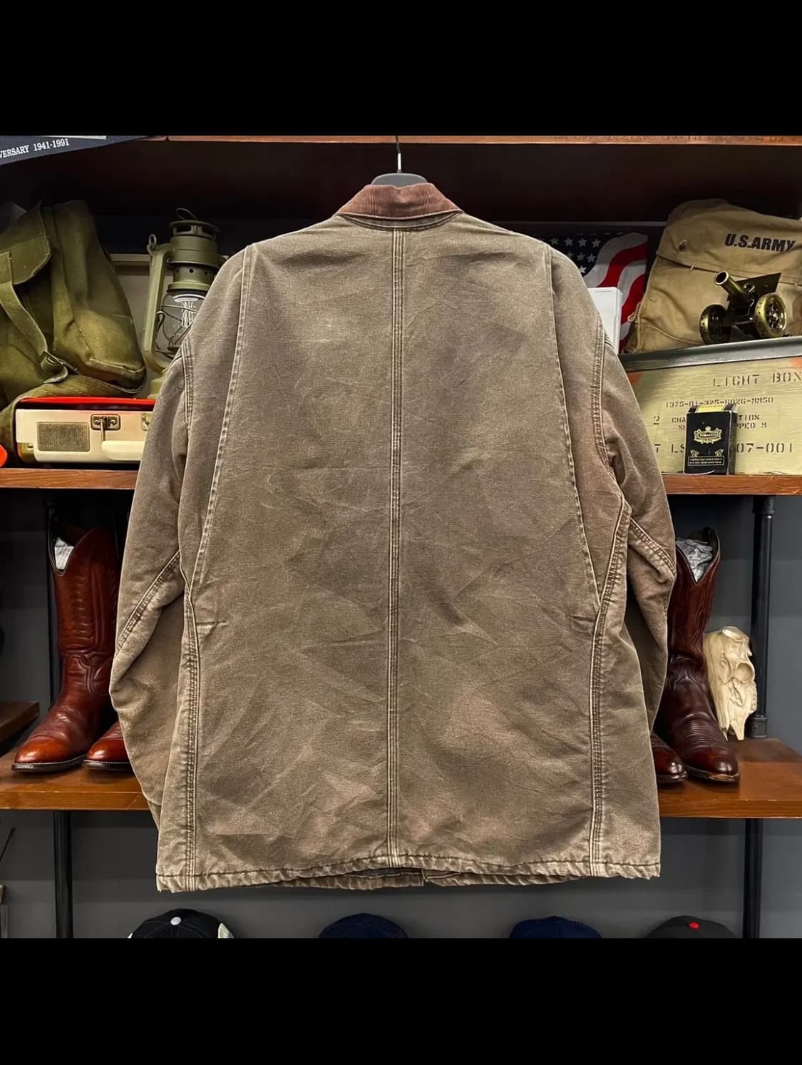 00s 칼하트 C02CHT 다크브라운 워싱 4포켓 초어자켓 상품이미지2