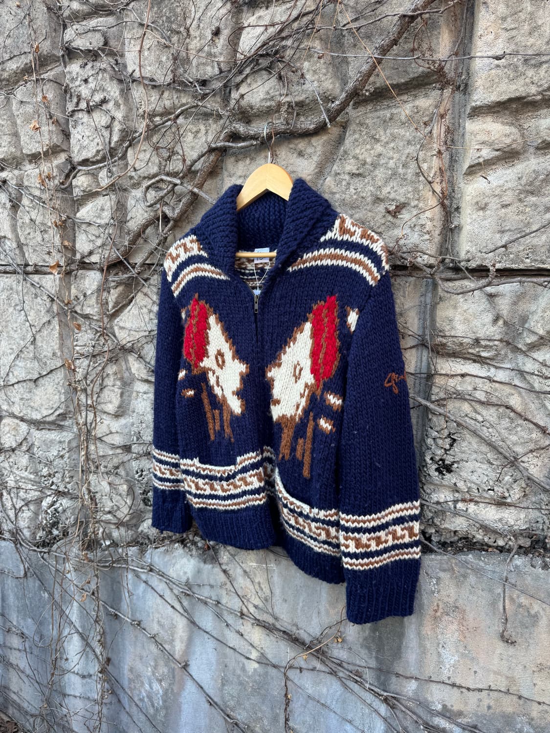 Gotcha japan 일본 빈티지 코위찬 스웨터 자켓 상품이미지4