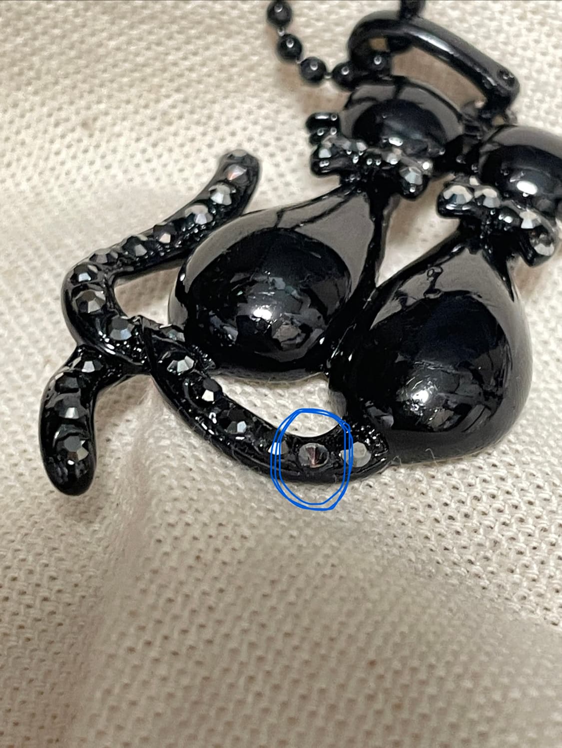 빈티지 블랙 고양이 목걸이 상품이미지4