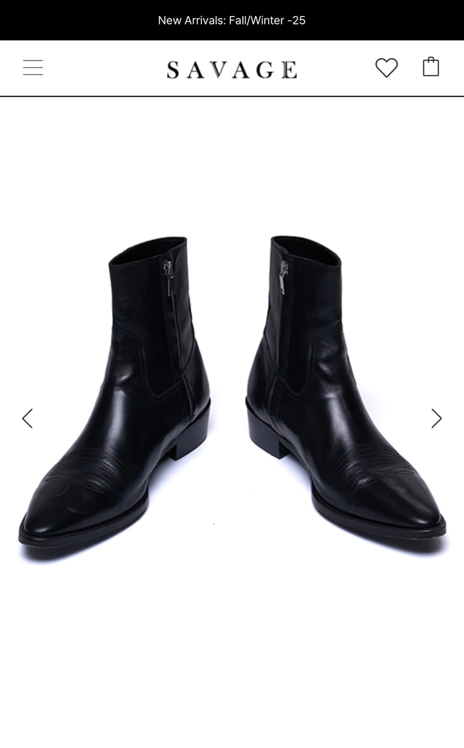 세비지 웨스턴 부츠 285(43.5) 상품이미지2