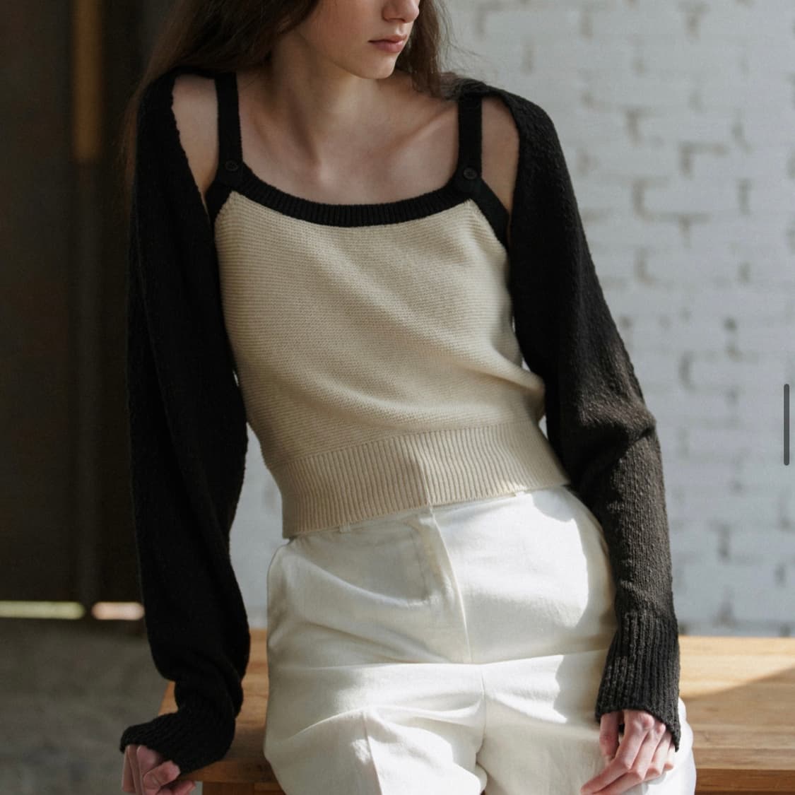 앤니즈 니트 나시 레드 스트라이프 상품이미지4