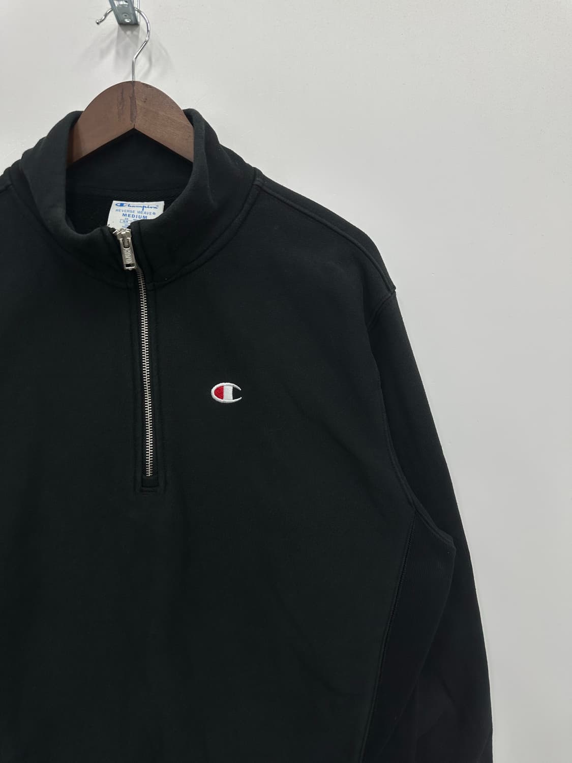 챔피온 블랙 반집업 상품이미지3