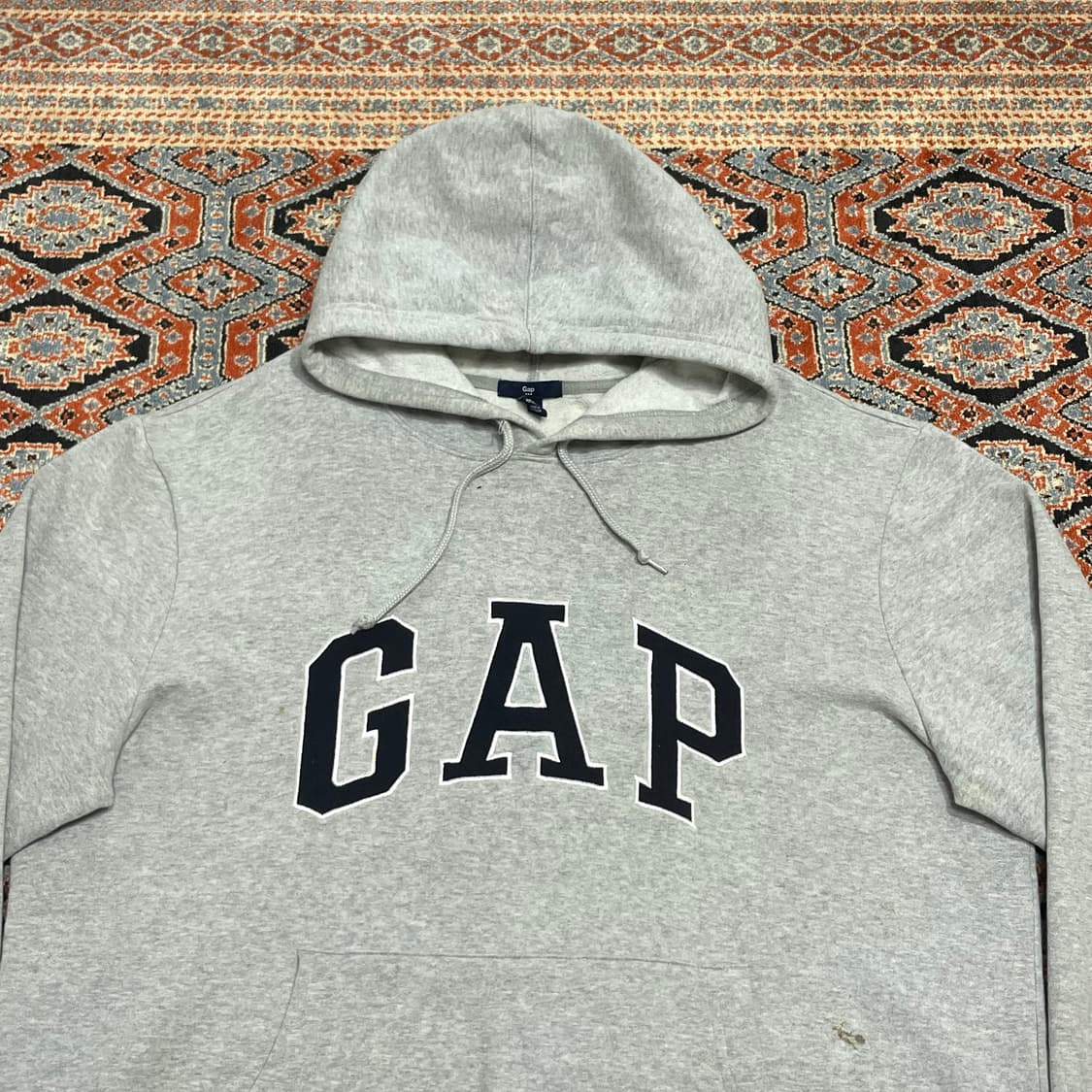 갭 스펠로고 그레이 기모 후드티셔츠 남성XL 상품이미지2