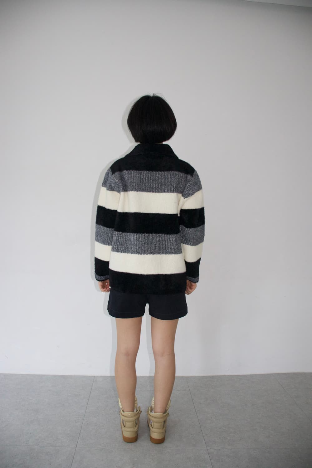 JPN stripe coat 상품이미지2