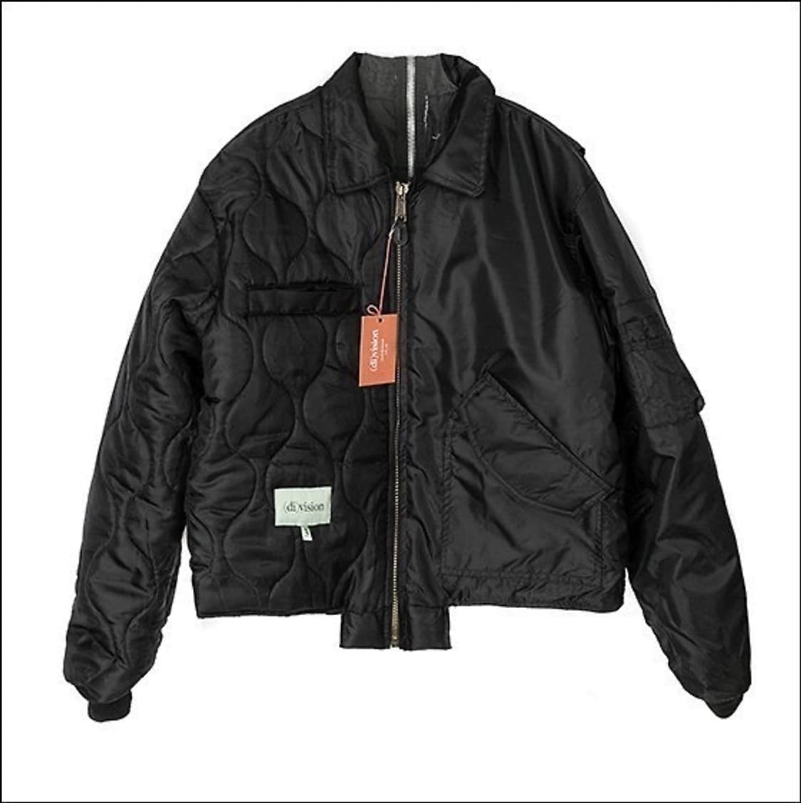 (DI)VISION / 크로피드 인사이드 아웃 집업 MA-1자켓 블랙 상품이미지1