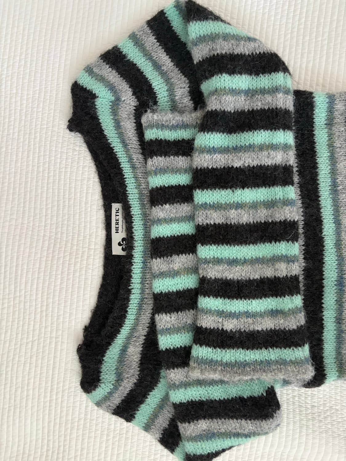 헤레틱 스프라이프 니트 차콜컬러 상품이미지4