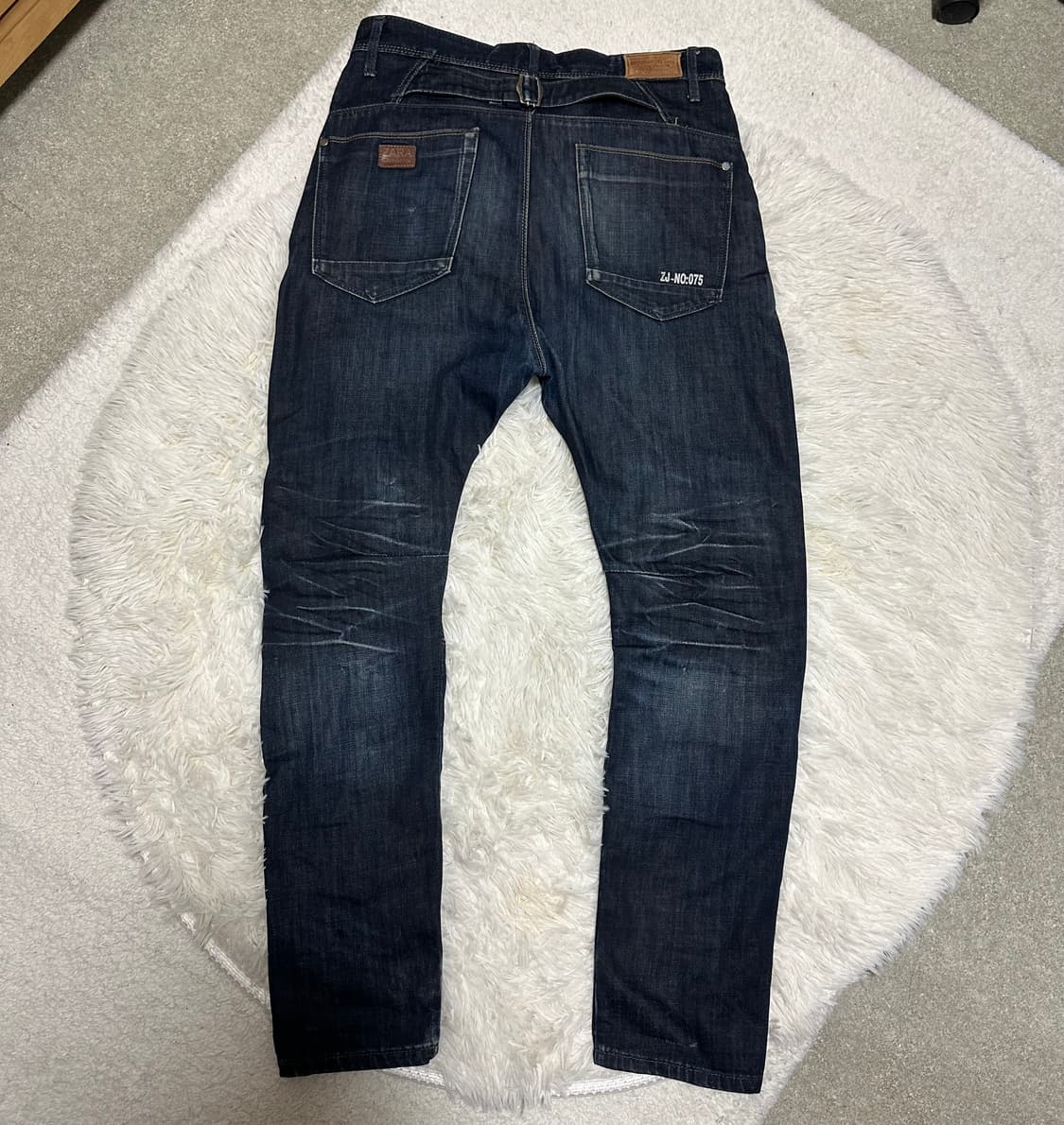 자라 71975 denim 데님 사루엘 팬츠 상품이미지5