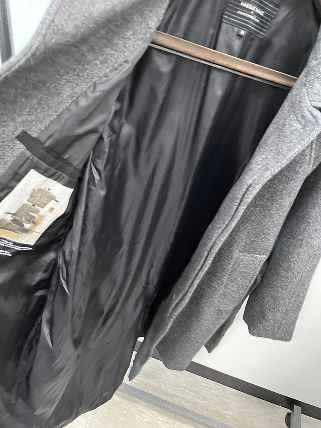 100) 커스텀멜로우 헤링본 발마칸코트  상품이미지6