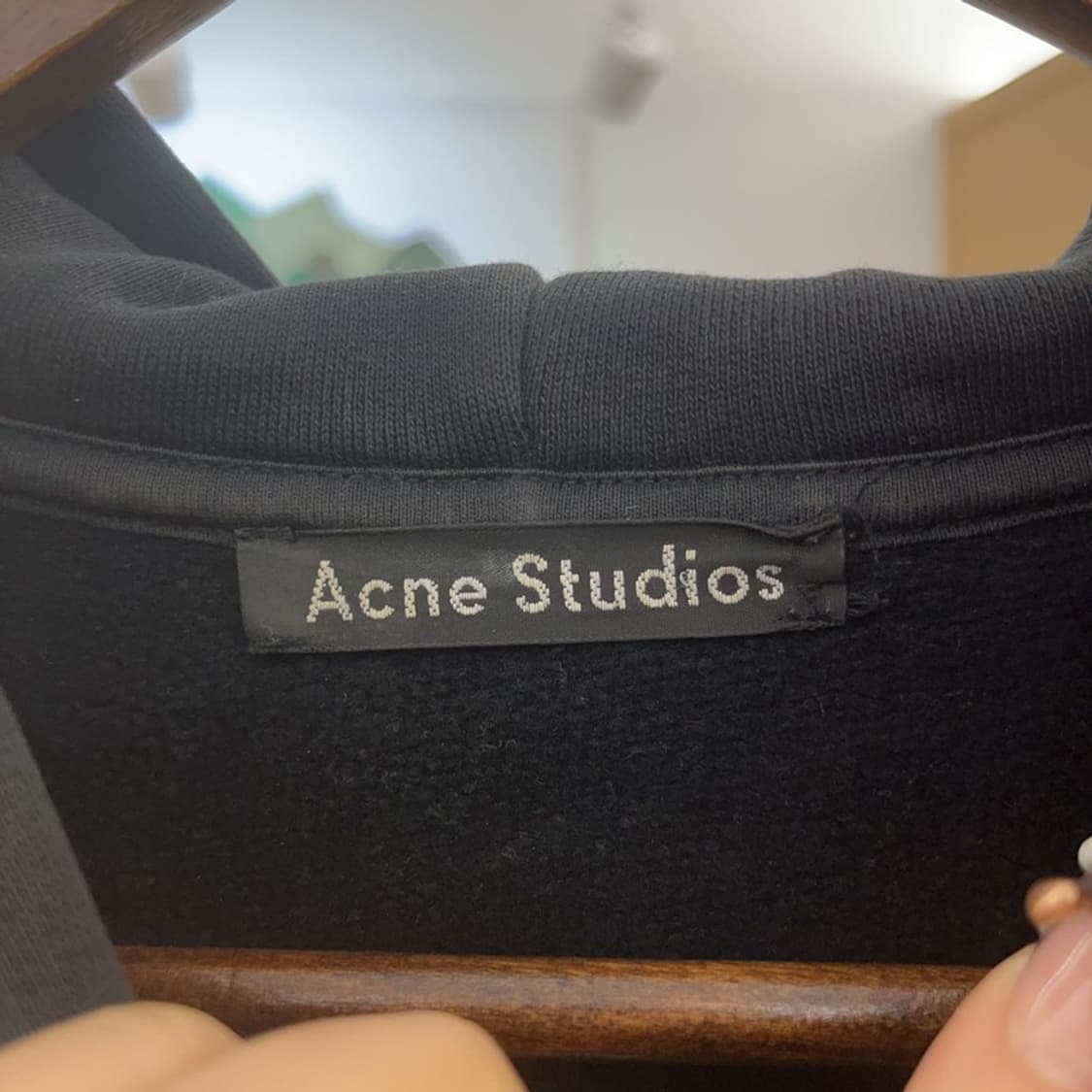 아크네스튜디오 페리스 페이스 약기모 후드티 XS C07778 상품이미지5