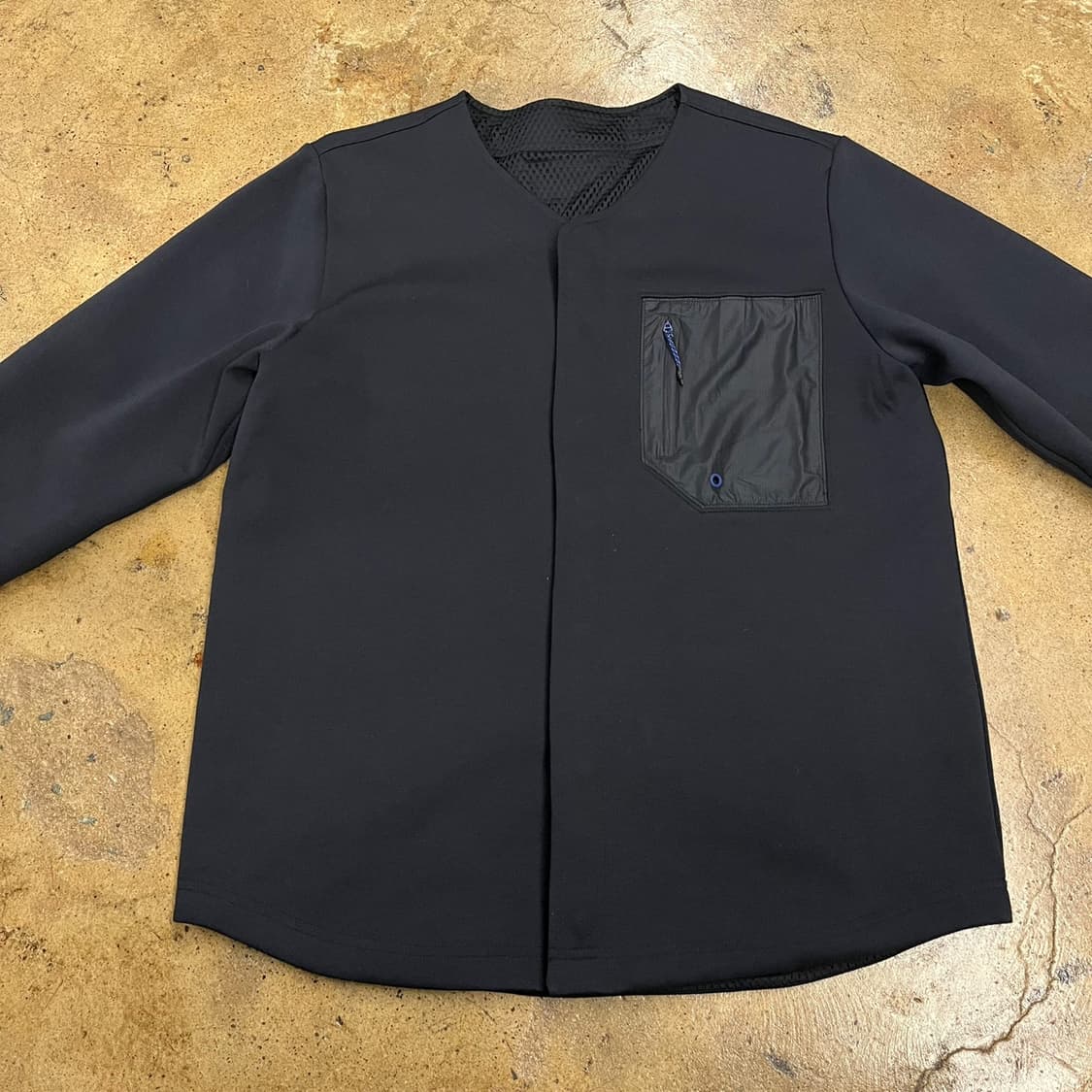 [정품/2XL] 아디다스 블랙 양면 노카라 포켓 셔츠형 자켓  b15 상품이미지5