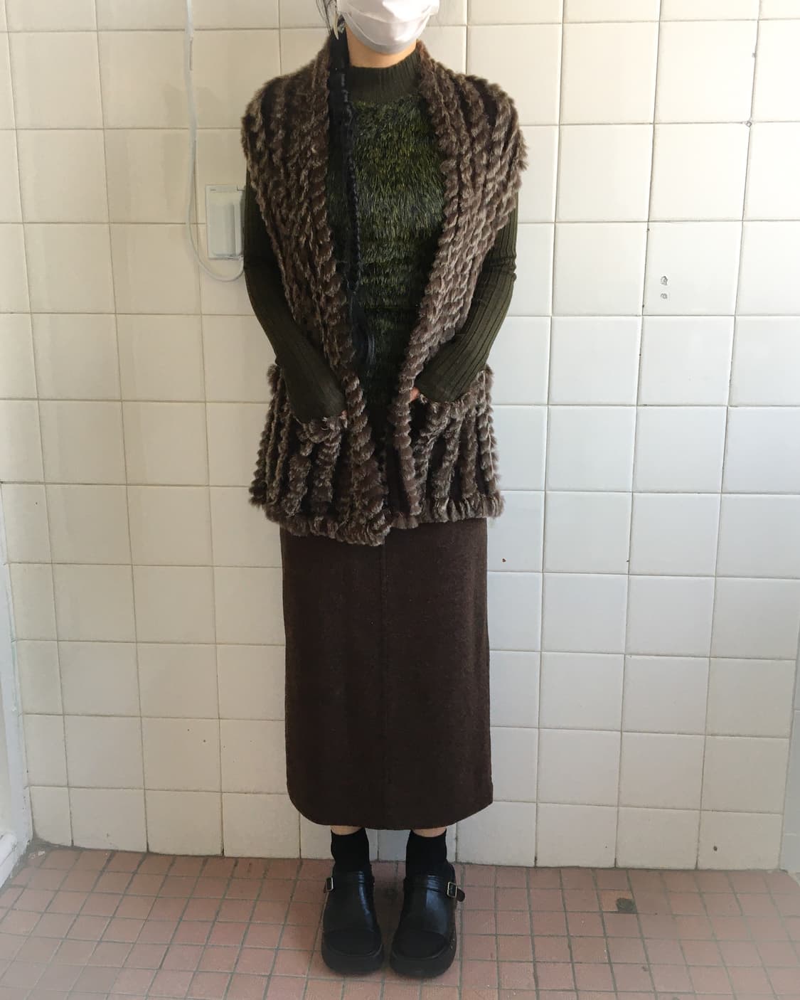 Fur open vest 상품이미지1