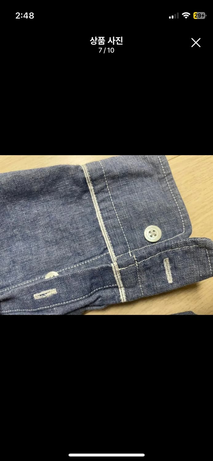 네이버후드 데님셔츠 L 상품이미지7