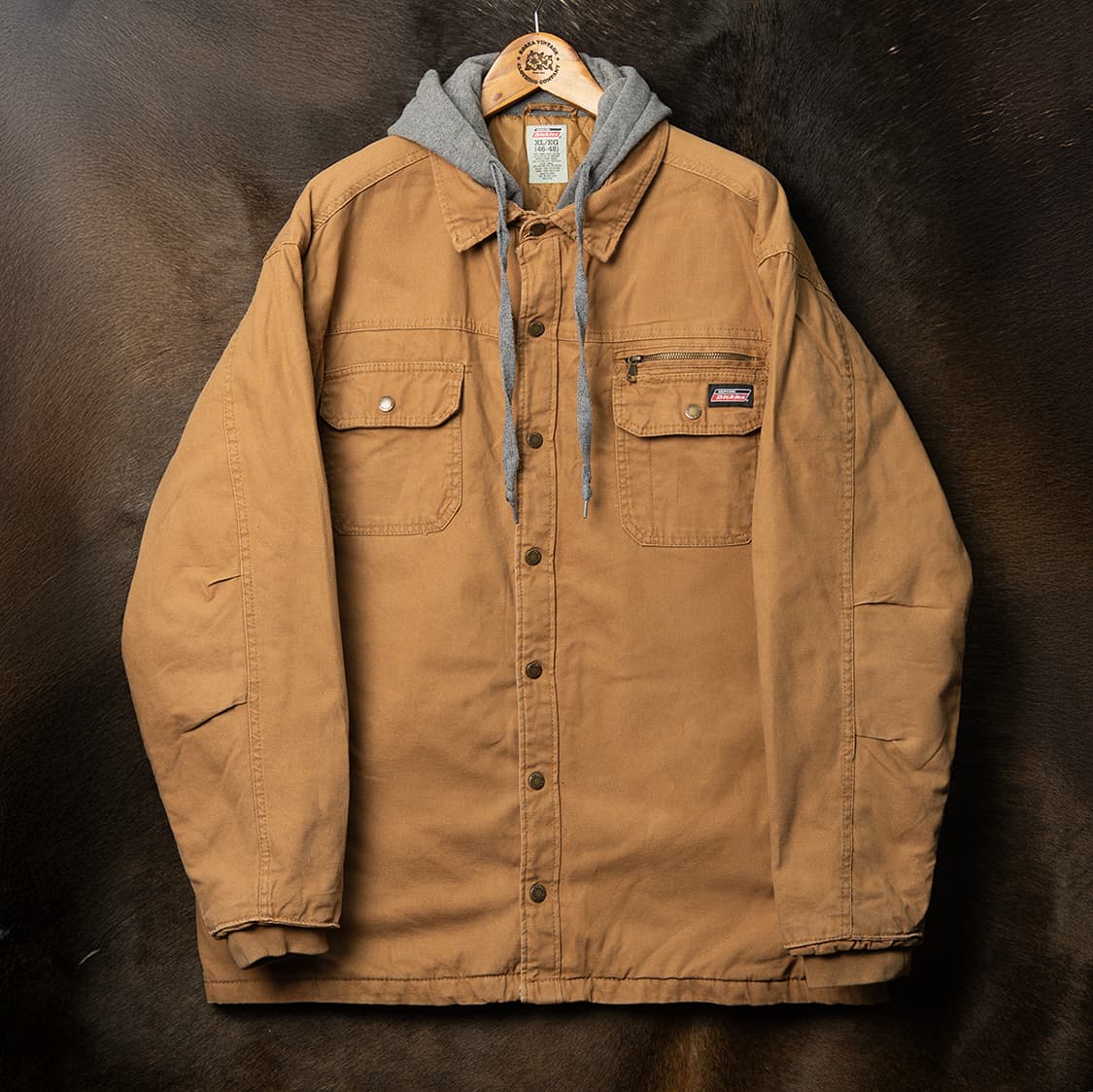 [115] 디키즈 캔버스 후디드 워크자켓 브라운 MO-2547  상품이미지1