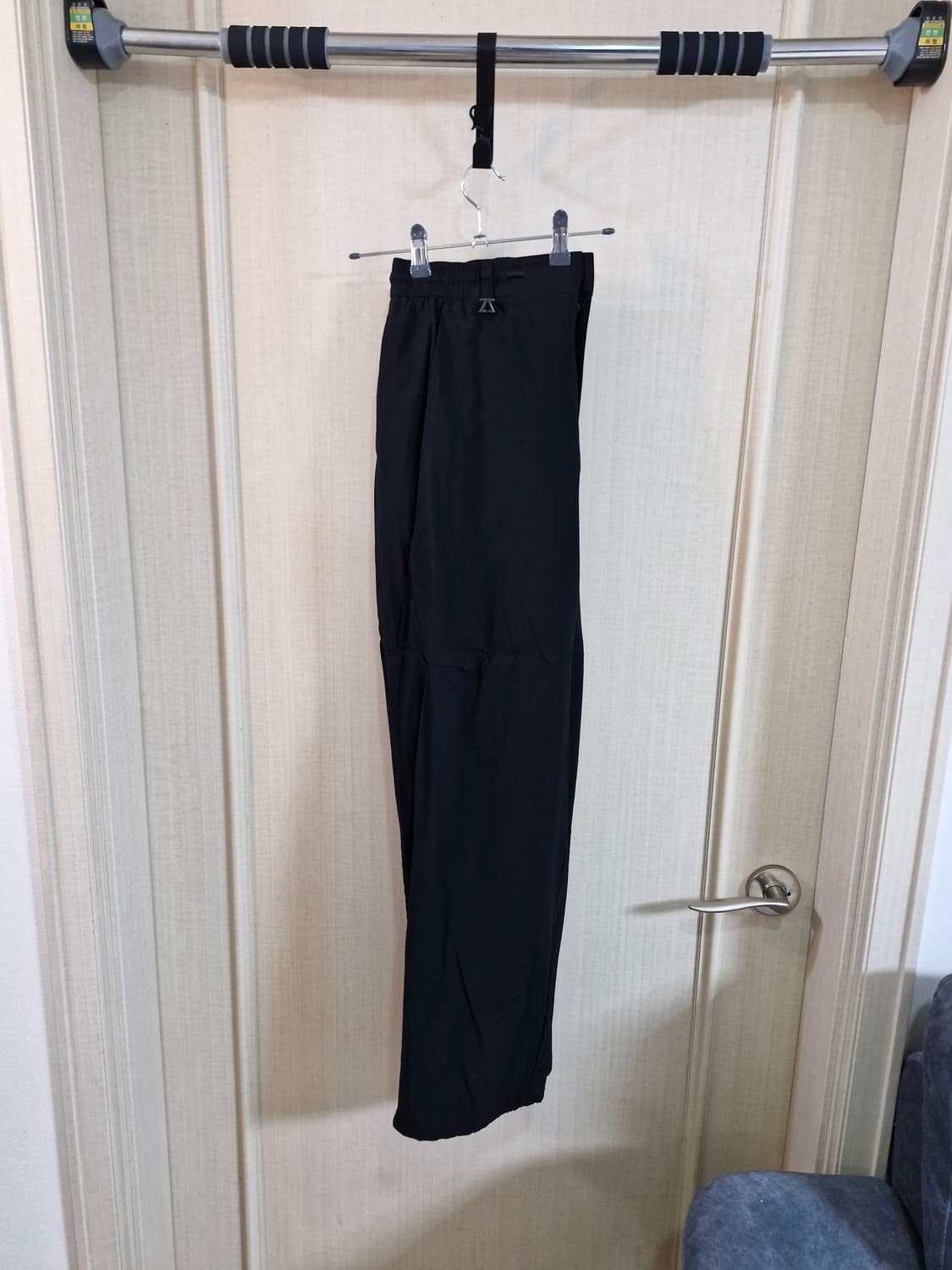 지오송지오 커브드 와이드 팬츠 블랙 24FW 78 상품이미지3