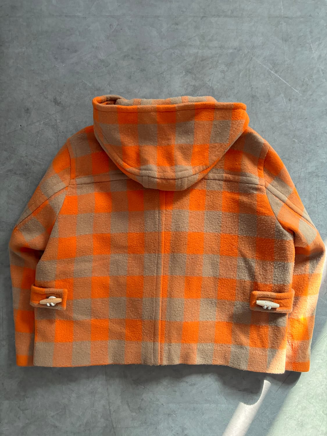 Solid Homme 솔리드 옴므 체크 숏 더플코트  상품이미지9