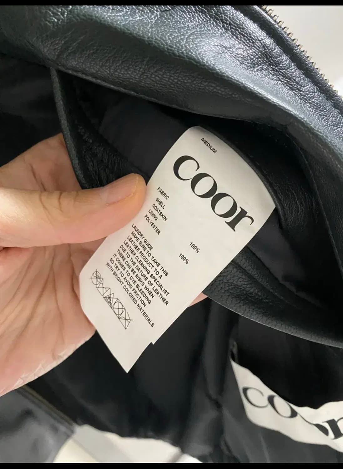 쿠어 파일럿 레더 자켓 m 상품이미지5