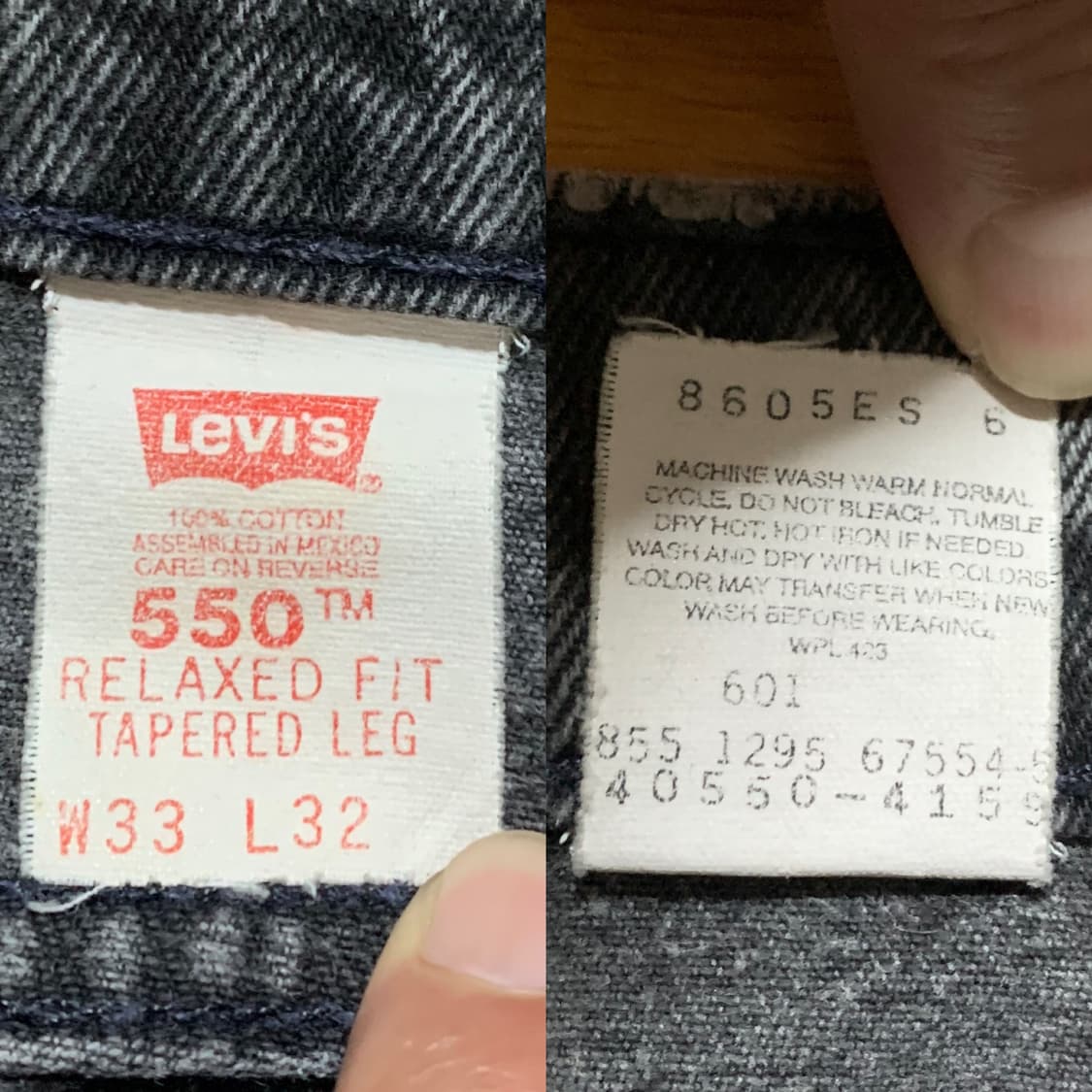 LEVIS 리바이스 커스터마이징(550-95년 메이드)데님 스커트 상품이미지7
