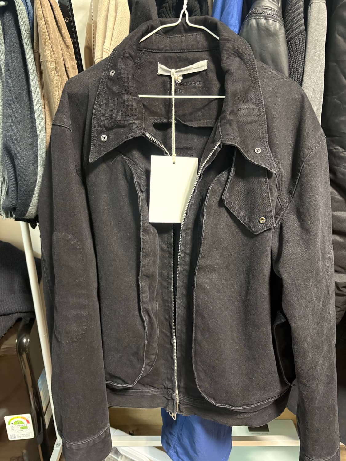 [L] 플라스틱프로덕트 3d 모드 자켓 블랙 새상품 상품이미지2