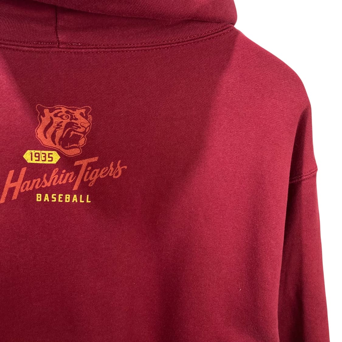 한신타이거즈 베이스볼 버건디 후드 상품이미지4
