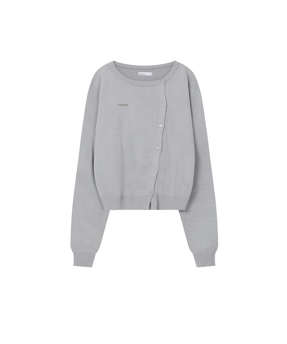 미세키서울 언발란스 니트 가디건 그레이 판매 상품이미지1