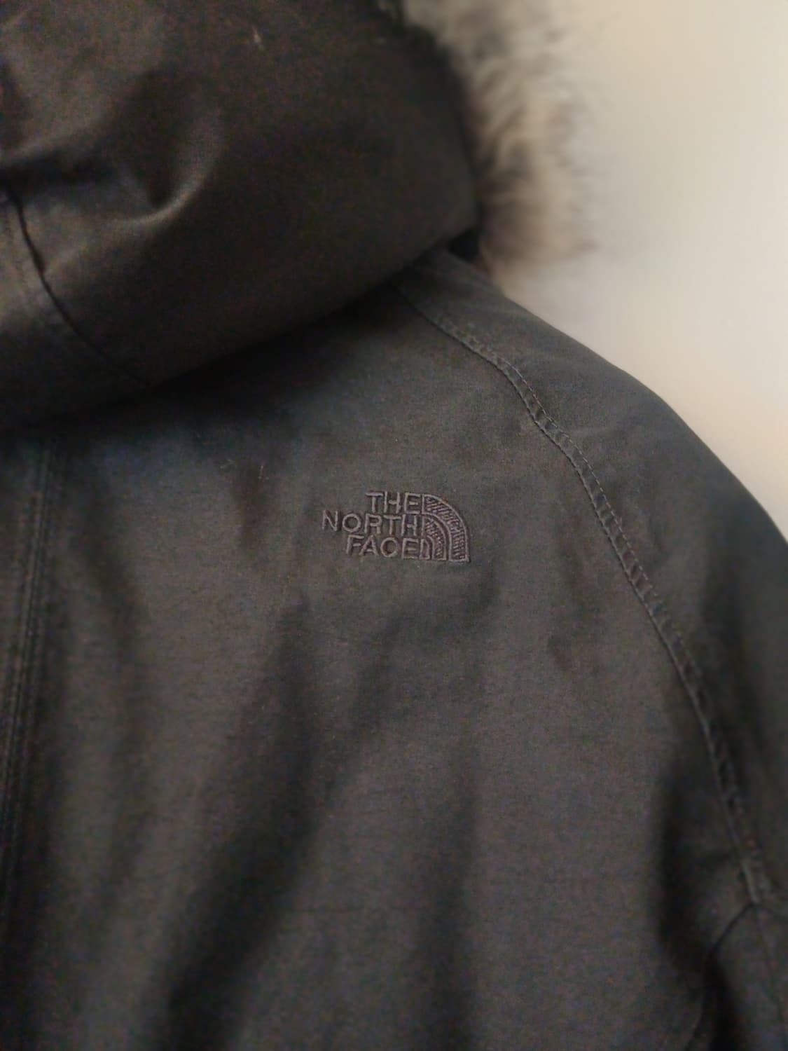 노스페이스 WOMENS 롱 구스다운 L / 퍼 후드 / 정품 상품이미지3