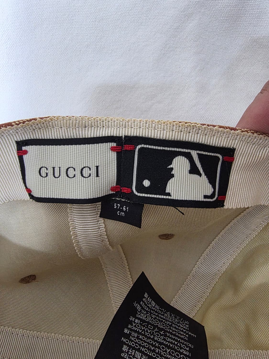 구찌 뉴욕 양키스 볼캡 모자 국내매장판 상품이미지7