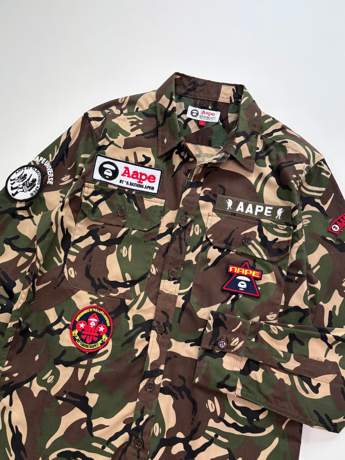 Aape 베이프 에이프 카모플라쥬 셔츠자켓 상품이미지3