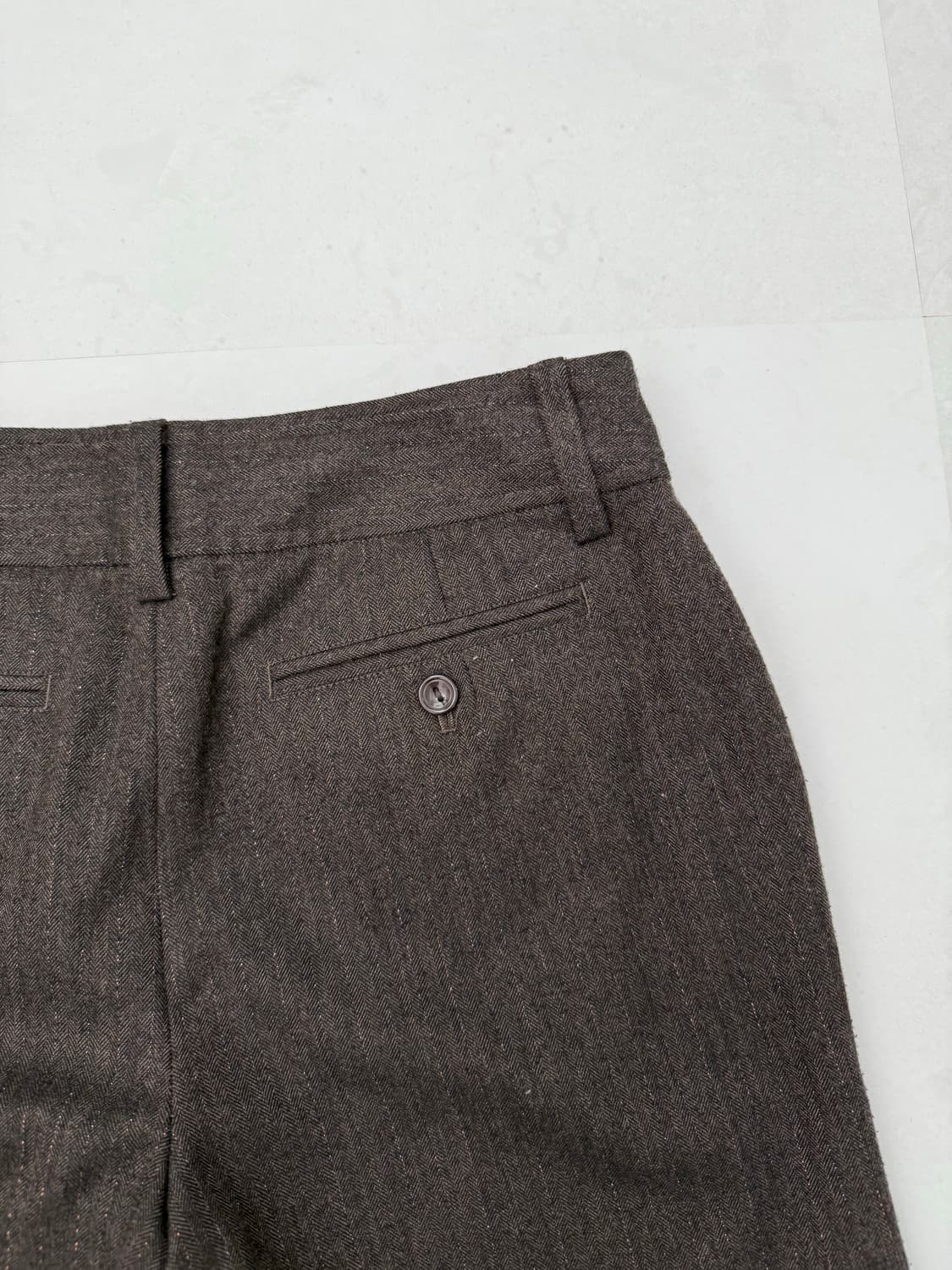 브라운 롤업 7부 바지 상품이미지8