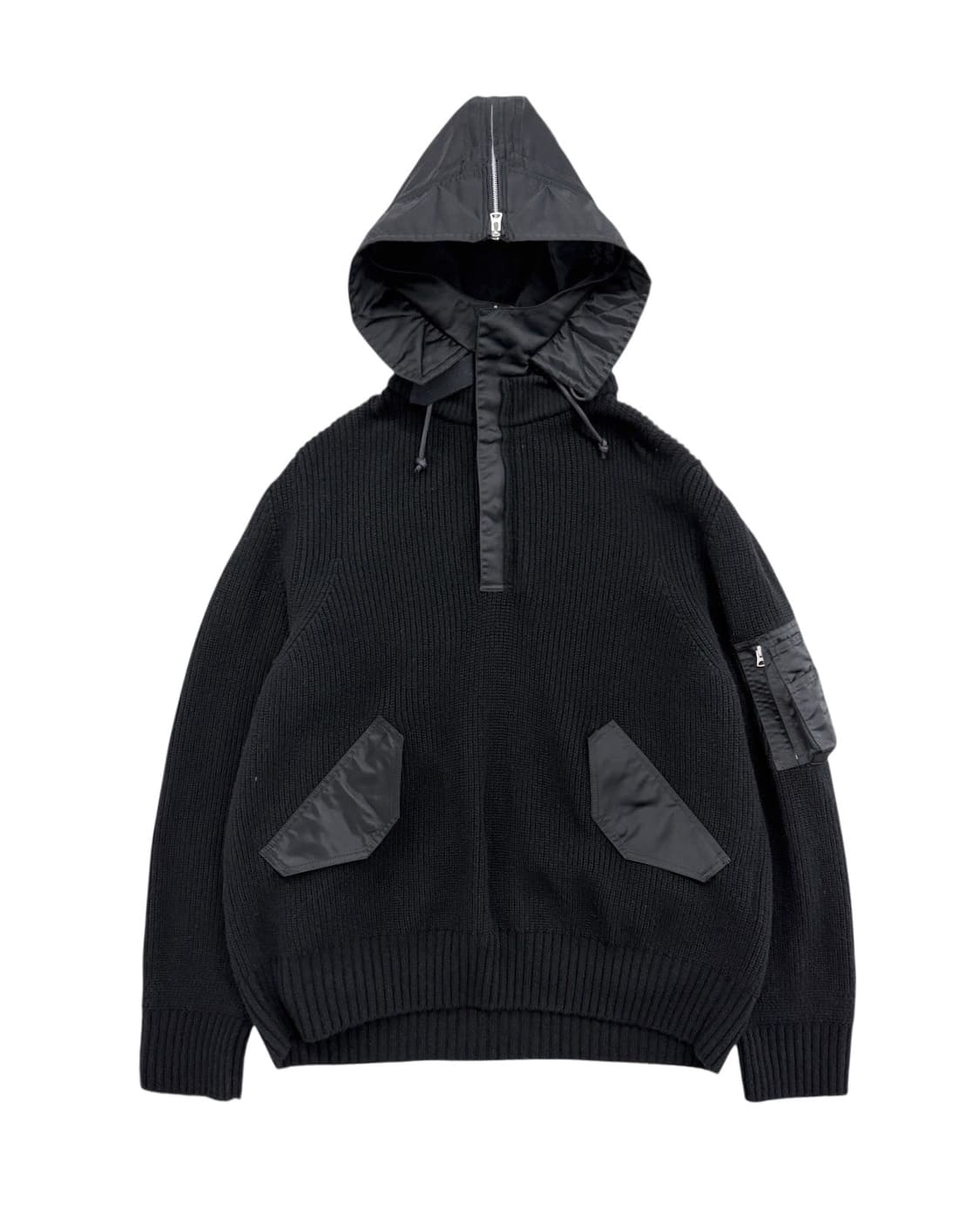 21fw 사카이 세퍼레이티드 후디 니트 상품이미지1