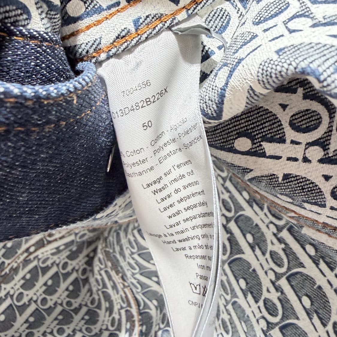 50 / 디올 오블리크 데님 청자켓 상품이미지5