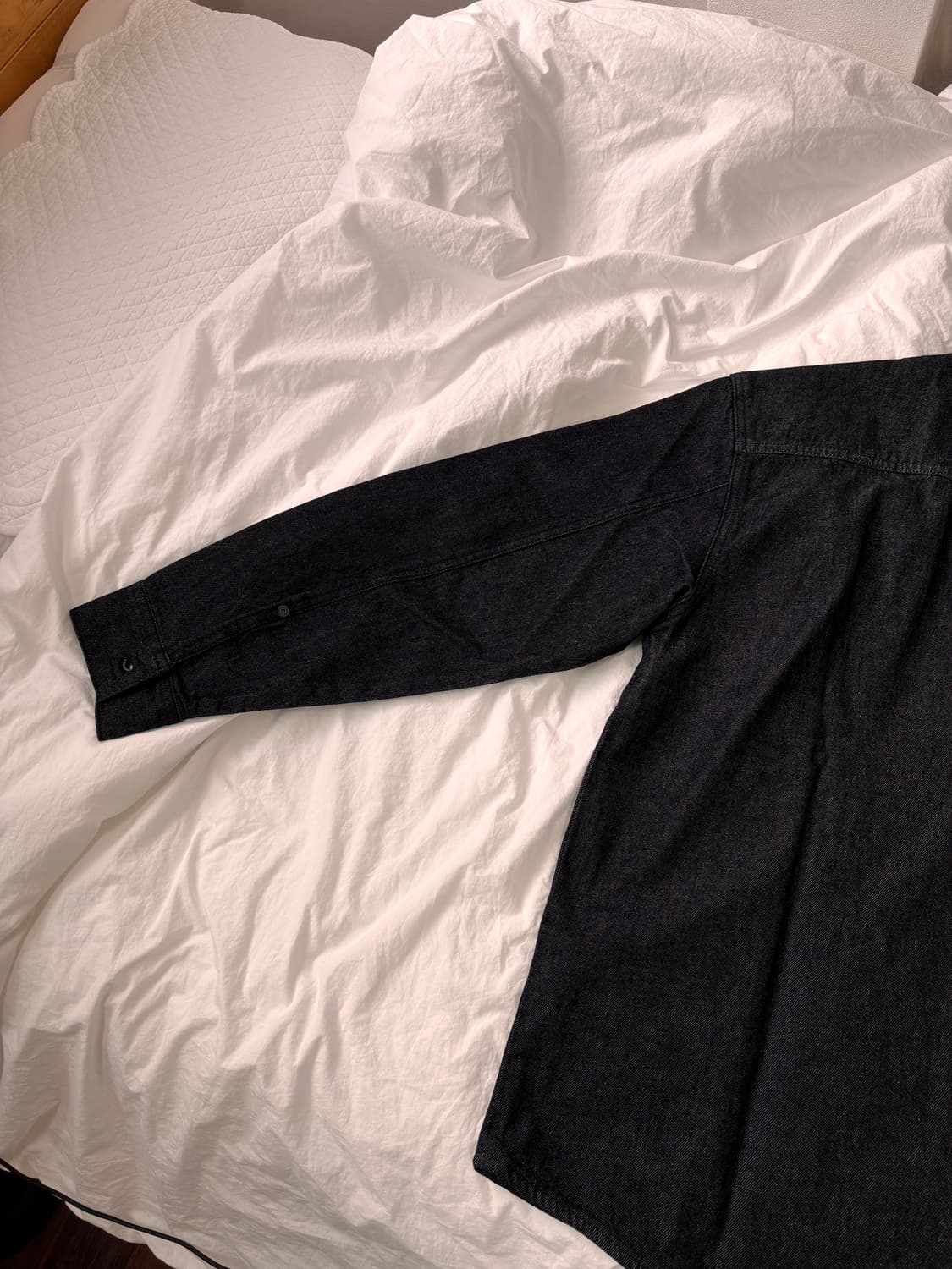 셔츠처럼, 자켓처럼. 8seconds 블랙 데님 아우터 L 상품이미지8