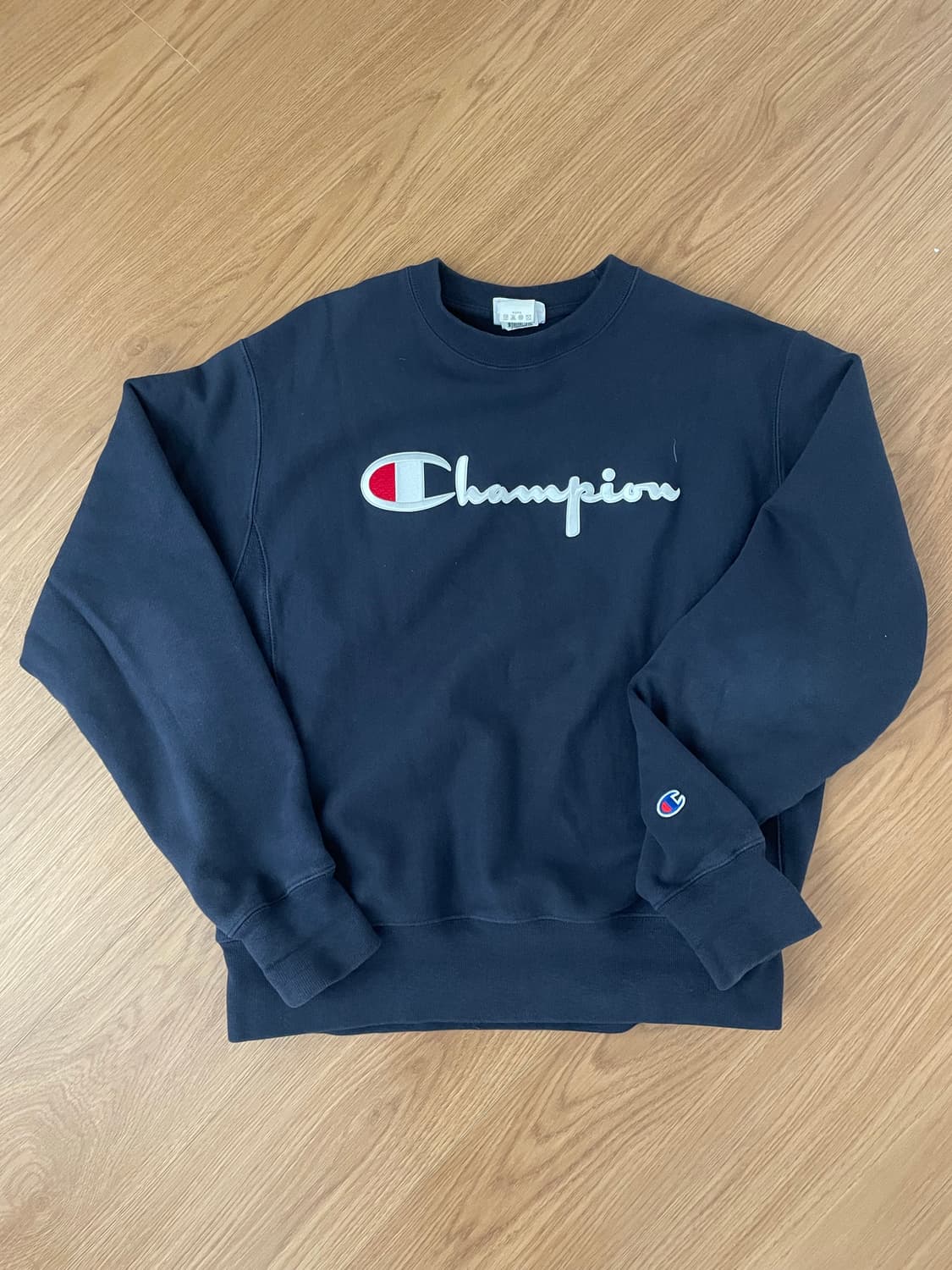 챔피온 리버스위브 맨투맨 네이비 M 상품이미지1