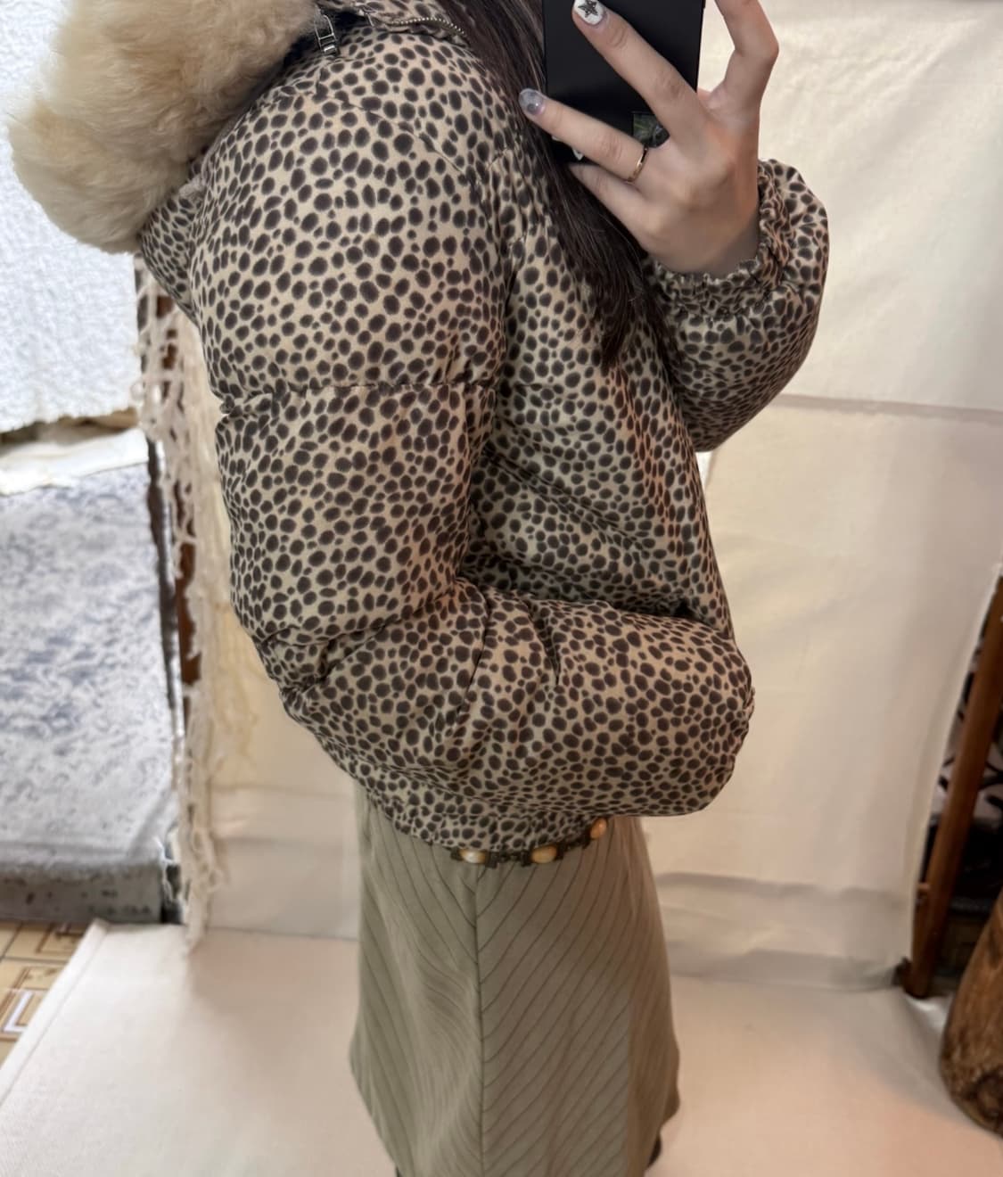 moschino jeans 레오파드 패딩 상품이미지6