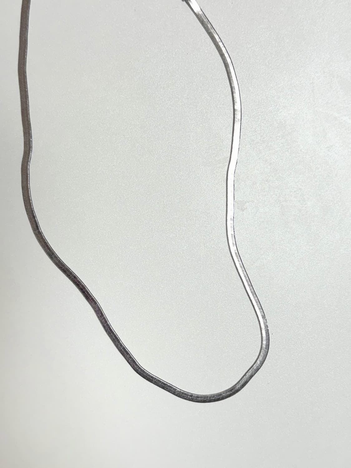 넘버링 #5748 Flat Snake Chain Necklace 상품이미지3