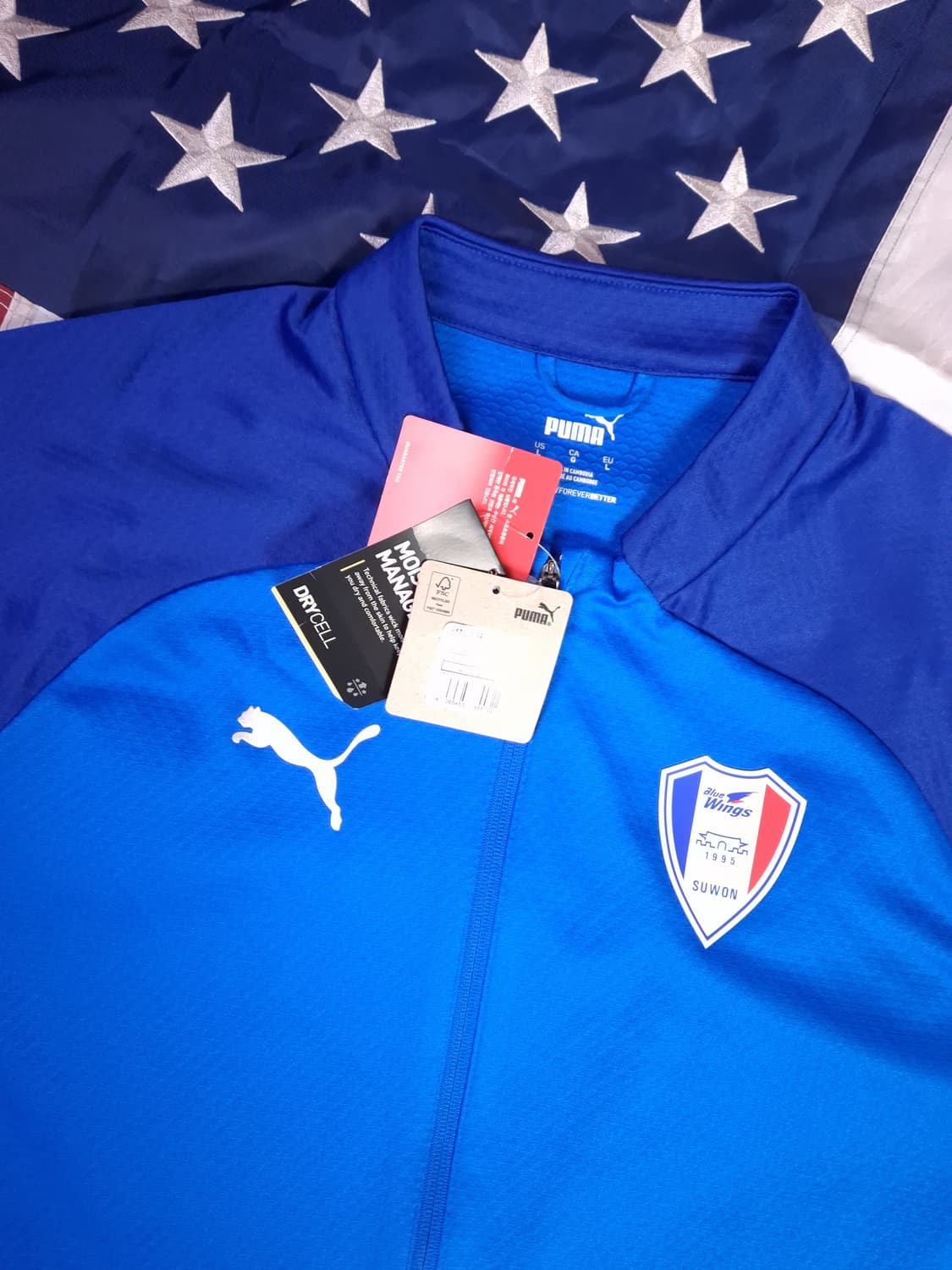 택새제품 오리지날 푸마 삼성 수원 블루윙즈 트렉탑져지 상품이미지2