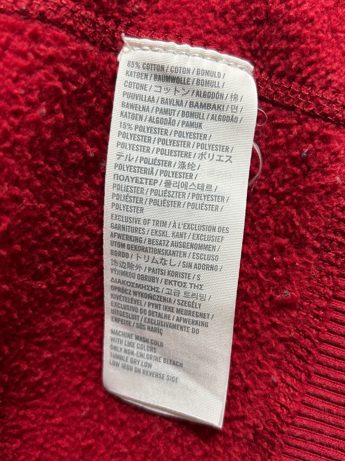 아베크롬비 y2k 후드집업 버건디 상품이미지6