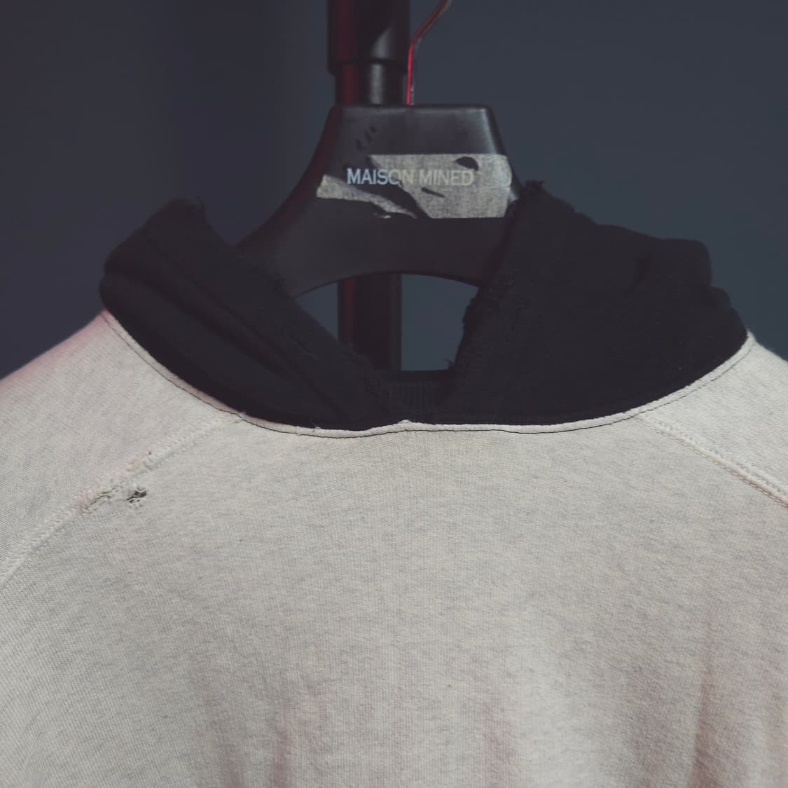 Ancellm 안셀름 컬러블록 디스트레스드 후디 상품이미지3