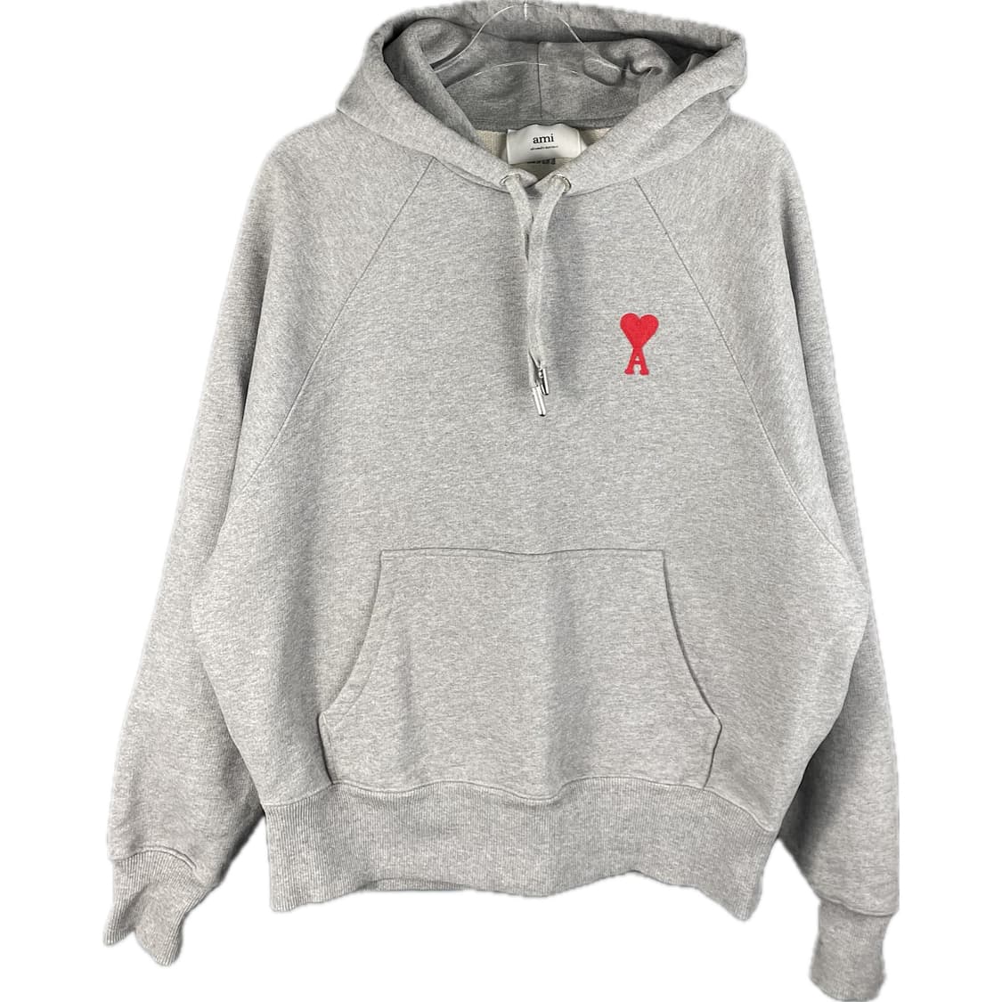 [M] AMI 아미 자수 하트 로고 후드 티 상품이미지1