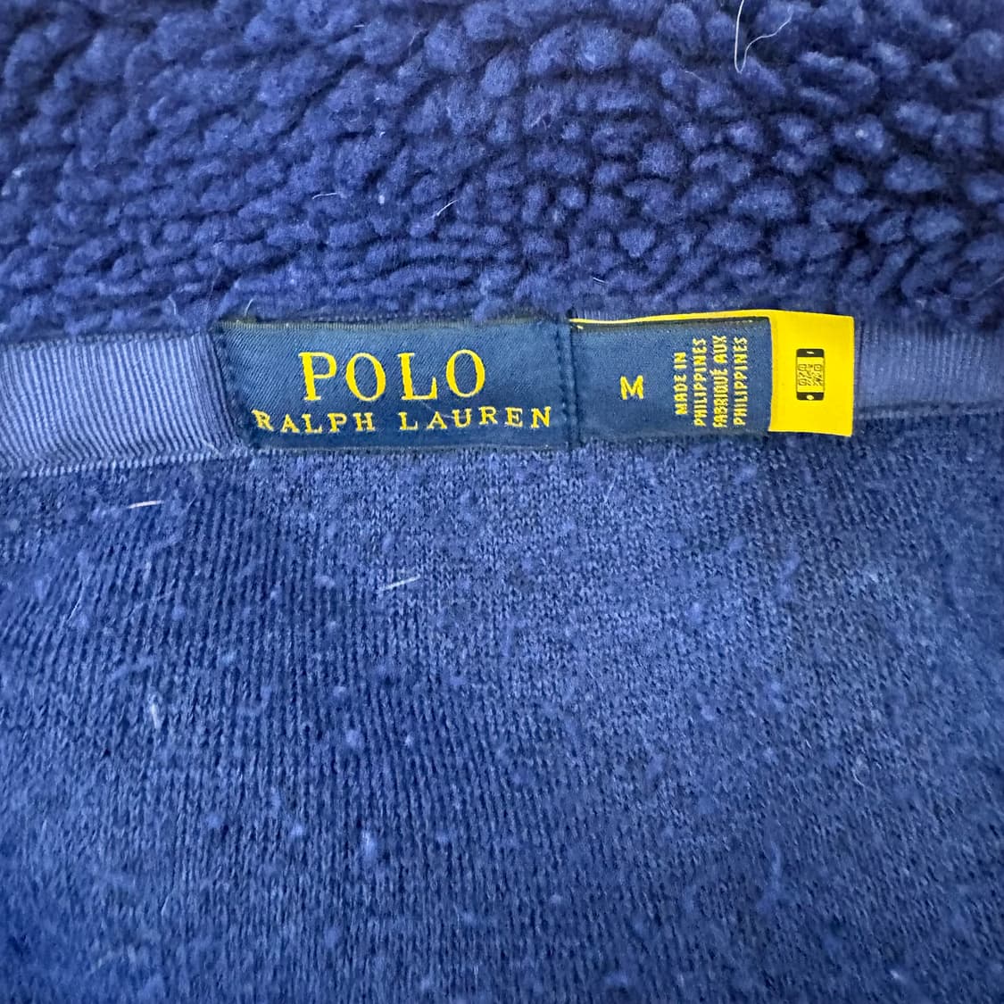 폴로 랄프로렌 블루 후리스 집업 M 상품이미지7
