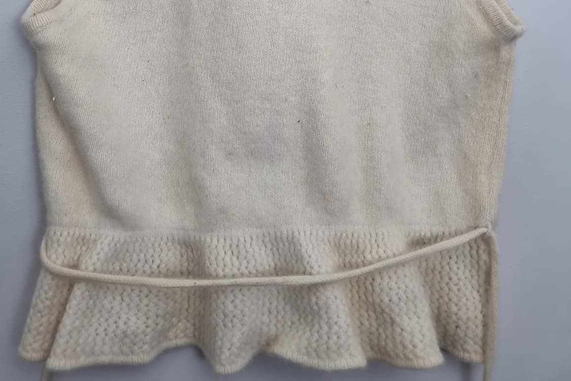 VANKNICOLE 크림 니트 베스트 상품이미지6