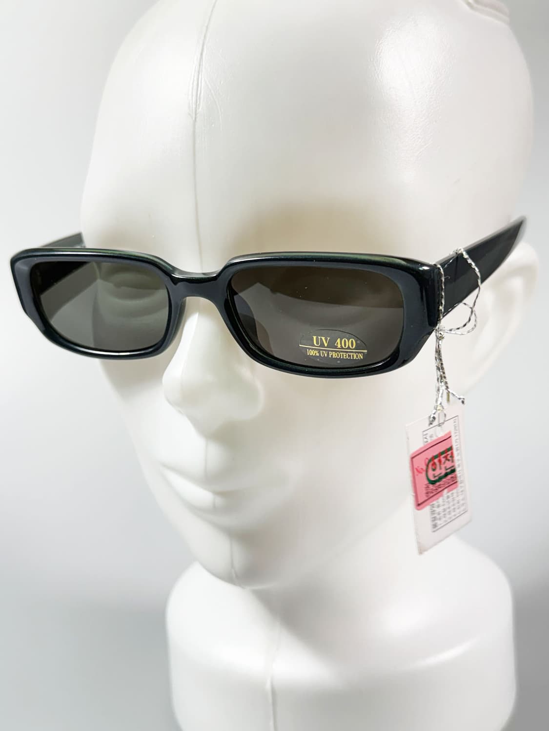 90s TELEPORT 딥그린 볼드 스퀘어 빈티지 선글라스 상품이미지8