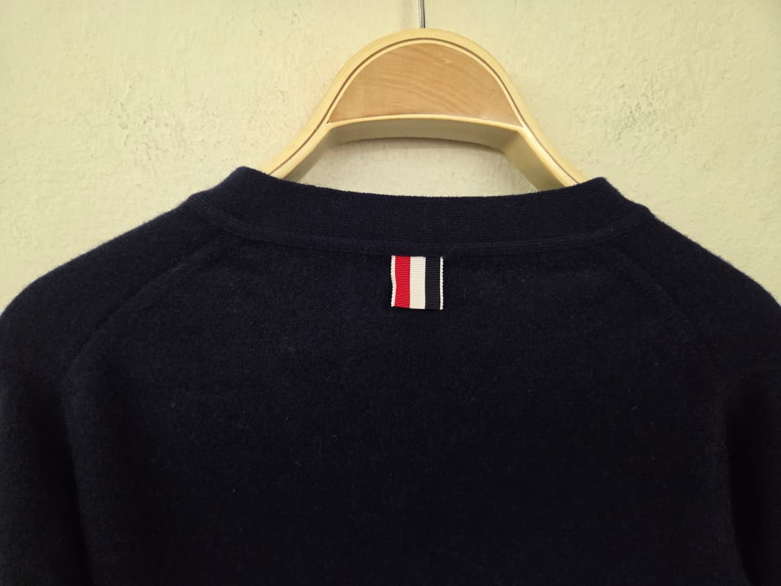 톰브라운 네이비 4선 캐시미어 가디건 상품이미지6