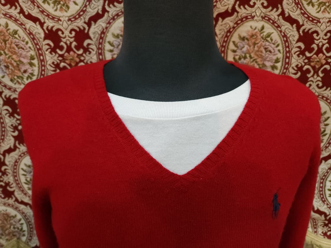 폴로 랄프로렌 울 캐시미어 혼방 브이넥 니트 상품이미지6