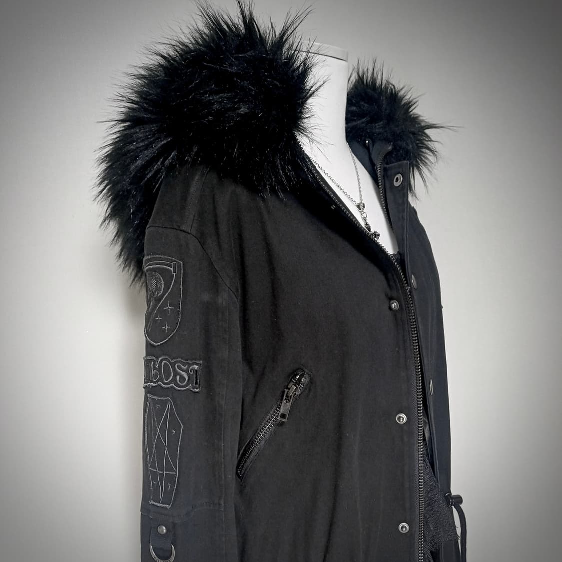 Killstar 고딕 고스펑크 해골 야상 상품이미지3