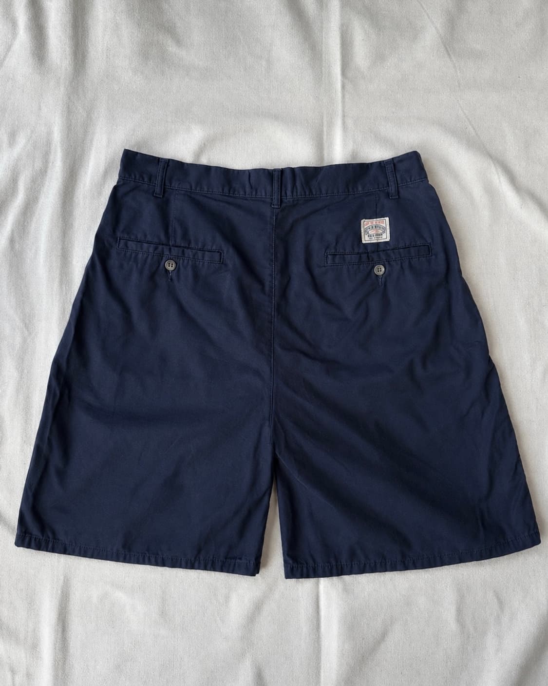 폴로 랄프로렌 더블 플리츠 치노 쇼츠 네이비 31 made in USA 상품이미지1