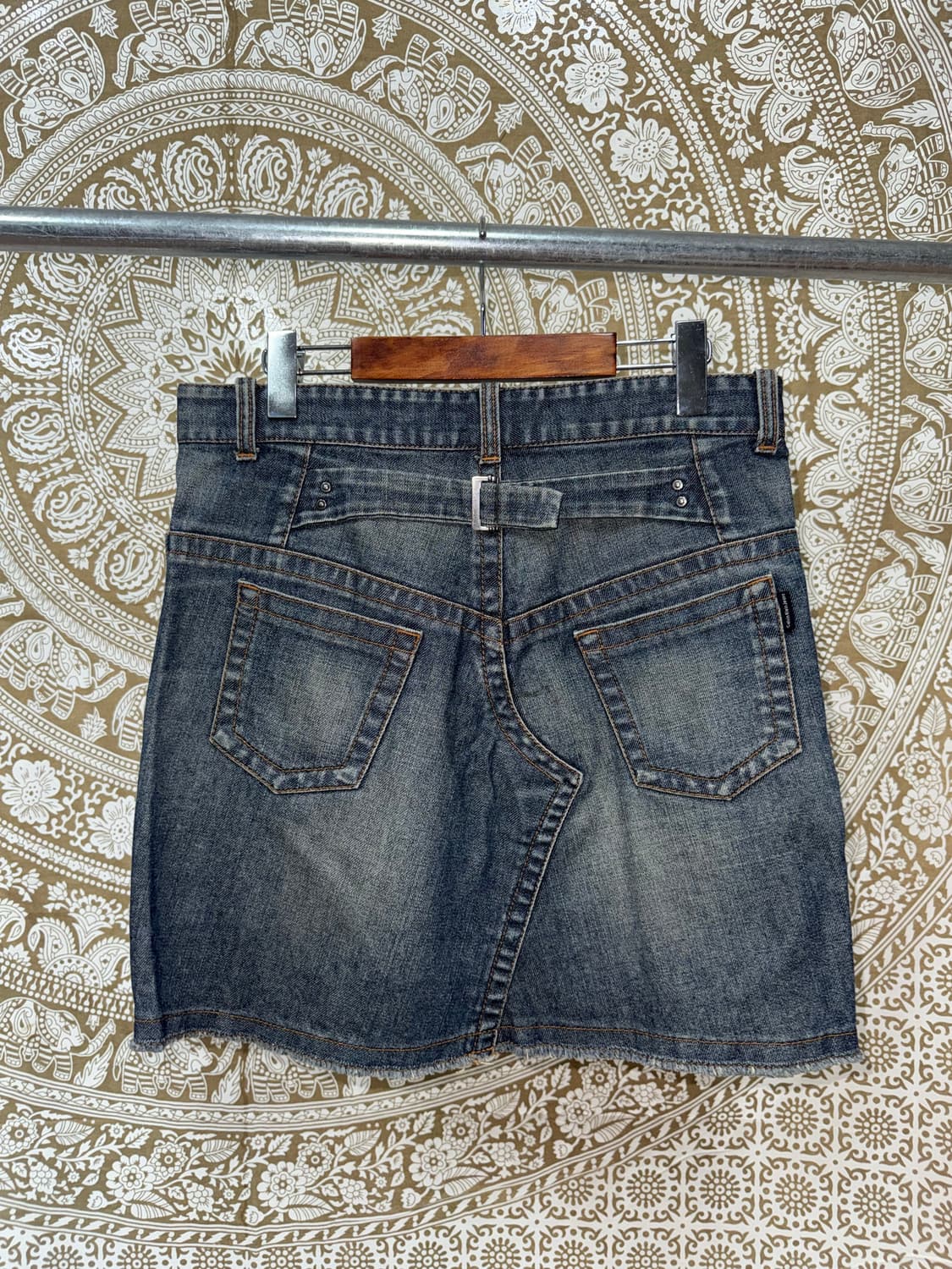 캘빈클라인 CK 여성 신치백 데님 미니스커트  상품이미지5