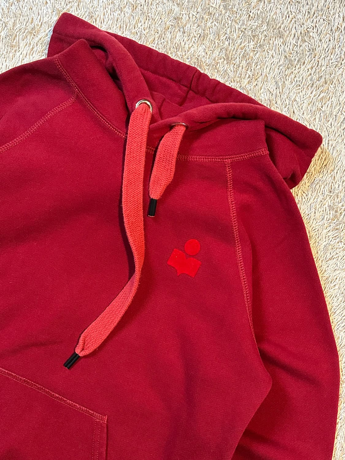 이자벨마랑 말리부 기모 후드티 버건디 36 상품이미지2