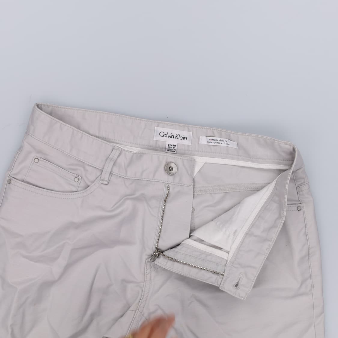 31X30 캘빈클라인 슬림핏 코튼팬츠 0408H1 상품이미지4
