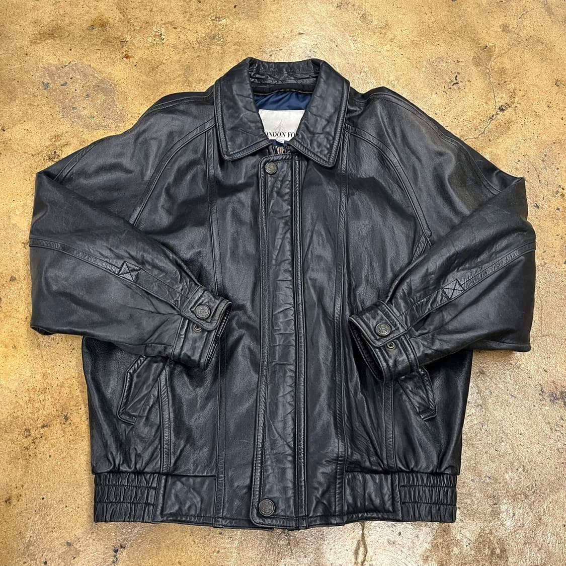 [정품/100] 런던포그 블랙 양가죽 자켓 b15 상품이미지2