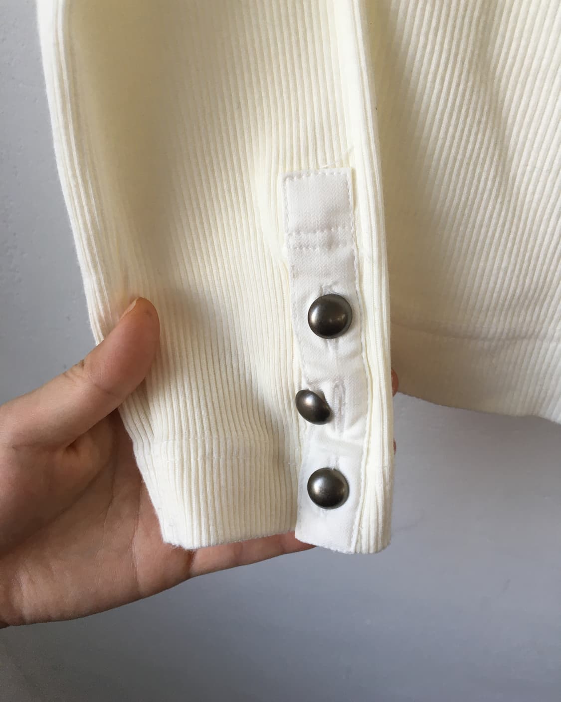 Pocket point high neck ribbed zip up 상품이미지4